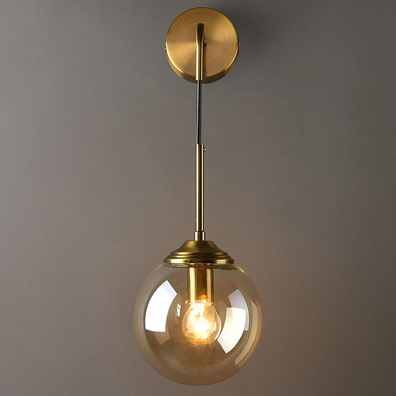 Luz de pared de vidrio de estilo moderno Diseño de luz creativa de luz creativa para dormitorio