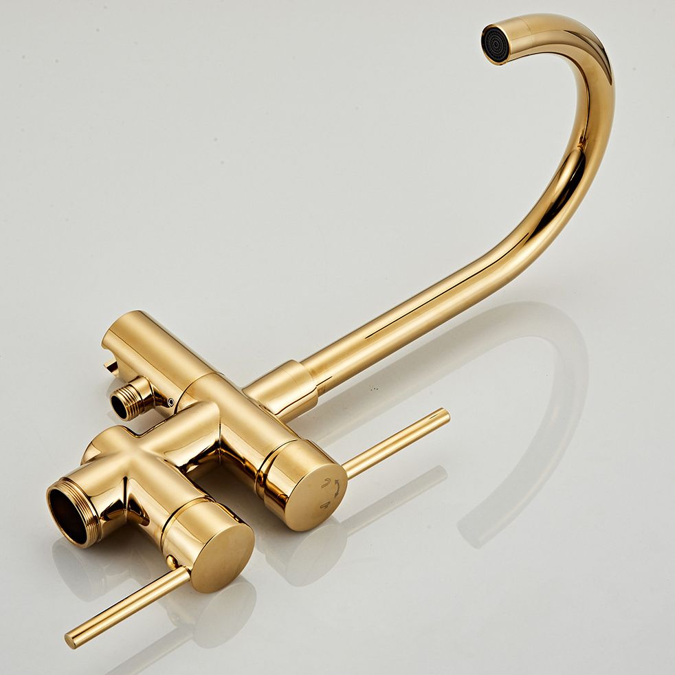 Traditional Floor Mounted Freestanding Tub Filler Double Handles Bathtub Faucet