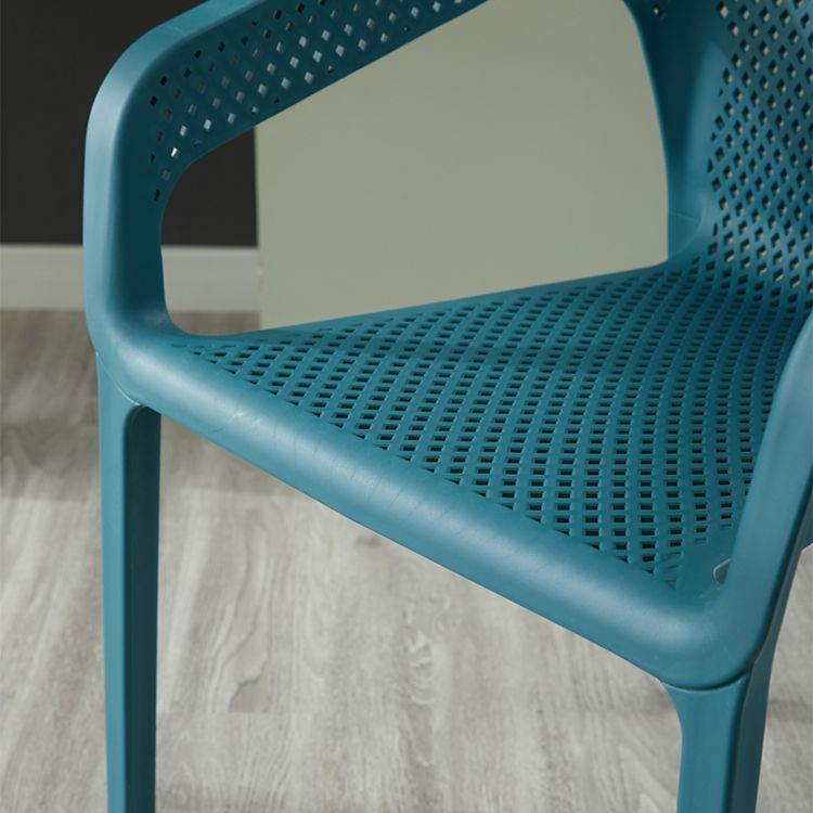 Silla de comedor de plástico de estilo moderno, sillas laterales de comedor apilables para cocina