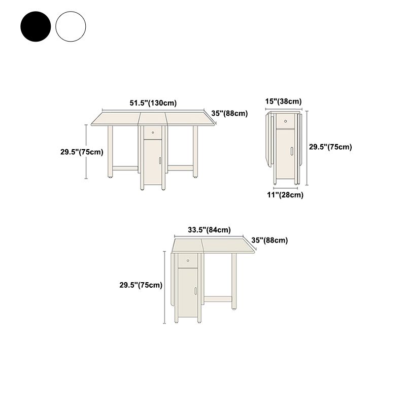Contemporary Folding Furniture Stone Pedestal Dining Site Table for Home (only Table)