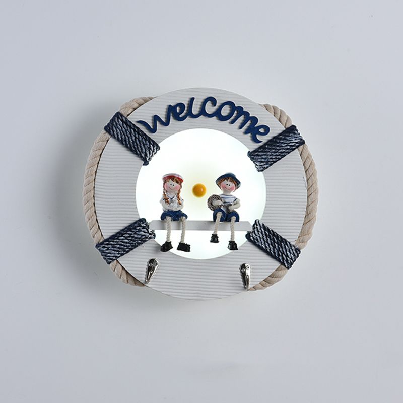 Lampada da parete a parete a forma di camera a forma di cerchio a forma di cerchio lampada da parete moderna metallica