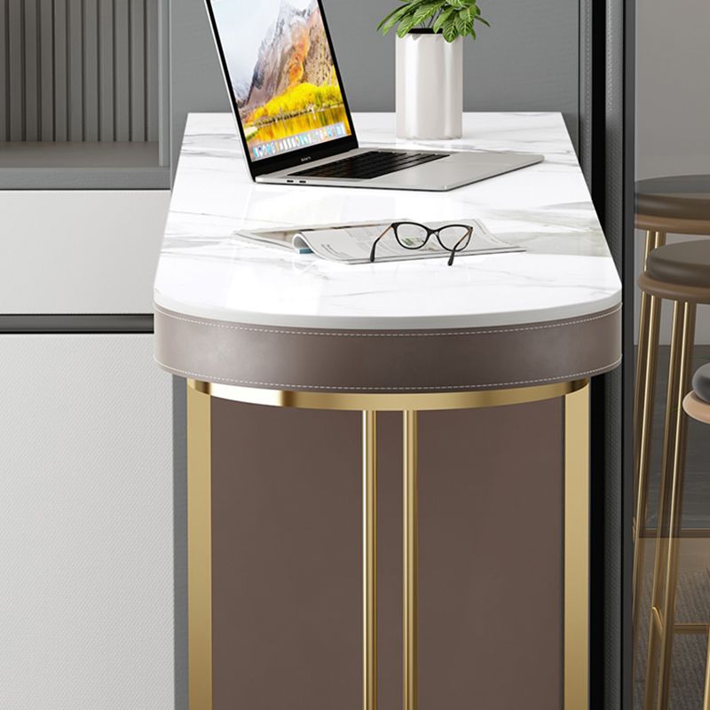 Contemporary Pub Table Set 1/2/3 Pcs Metal Frame Bar Table and Stools