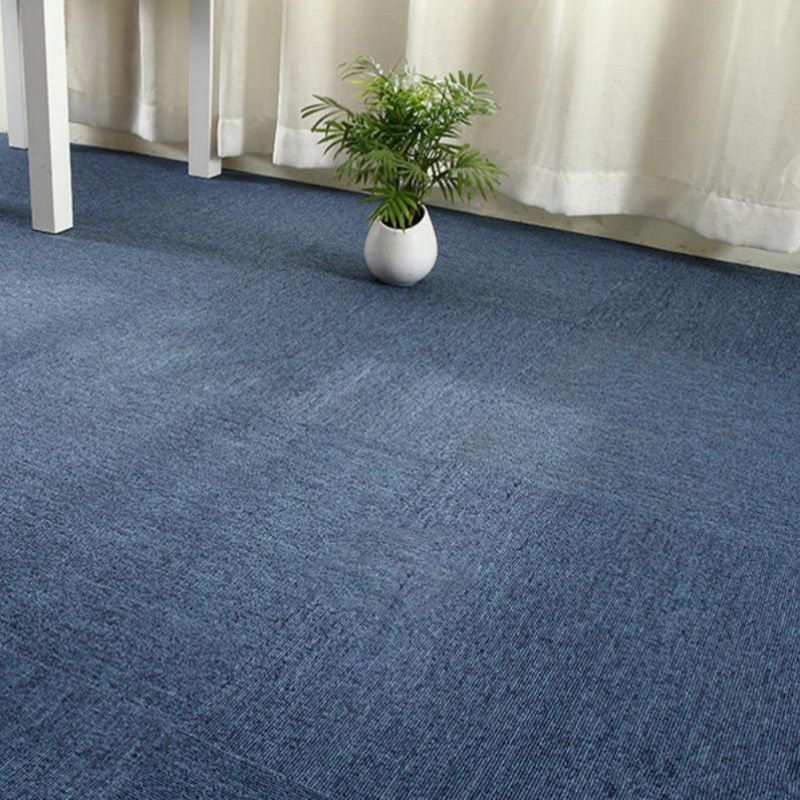 Modern Carpet Tiles Color Block Fade Resistant Carpet Floor Tile