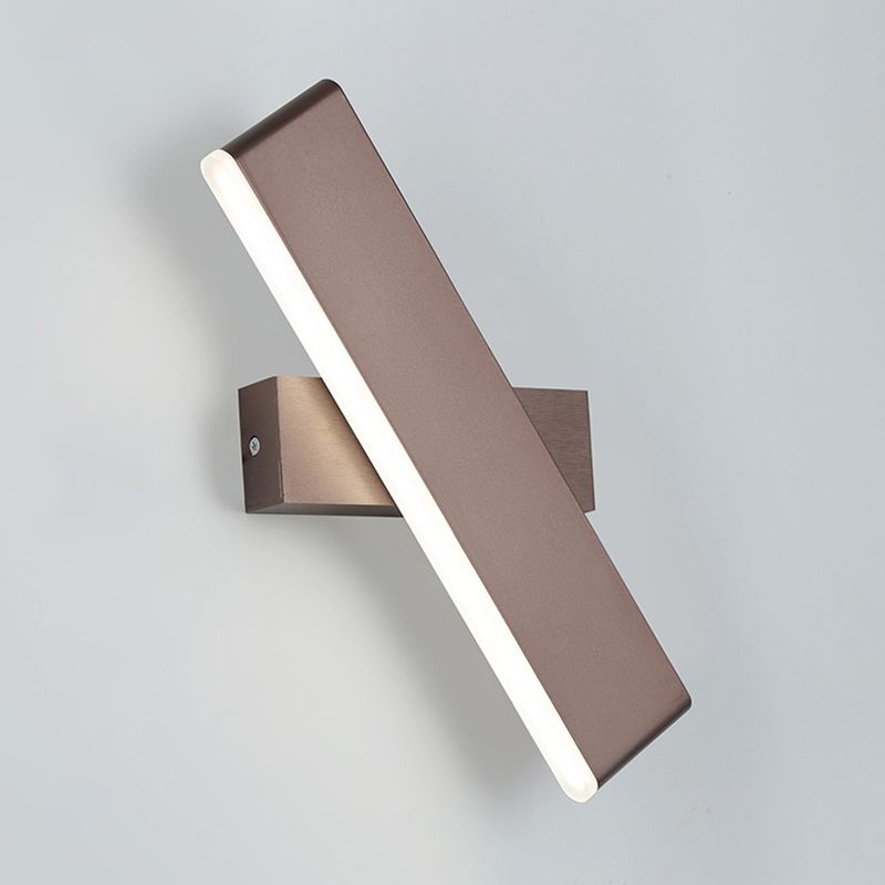 Rotatable LED Wall Mount Light 1-Light Wall Sconce Light with Acrylic Shade for Bedroom