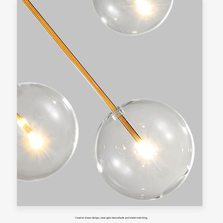 Luminaire suspendu en verre globe