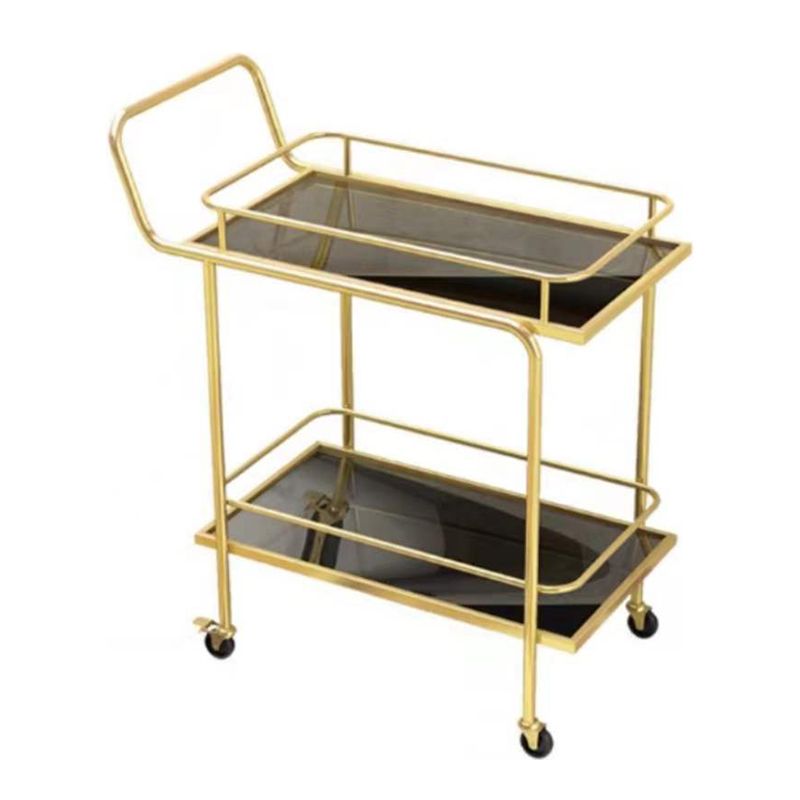 Rolling Modern Prep Table Stone 33.86" High Prep Table for Restaurant