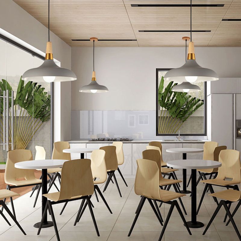 Metal Barn Pendant Light Fixture Modern Style Down Lighting Pendant for Living Room