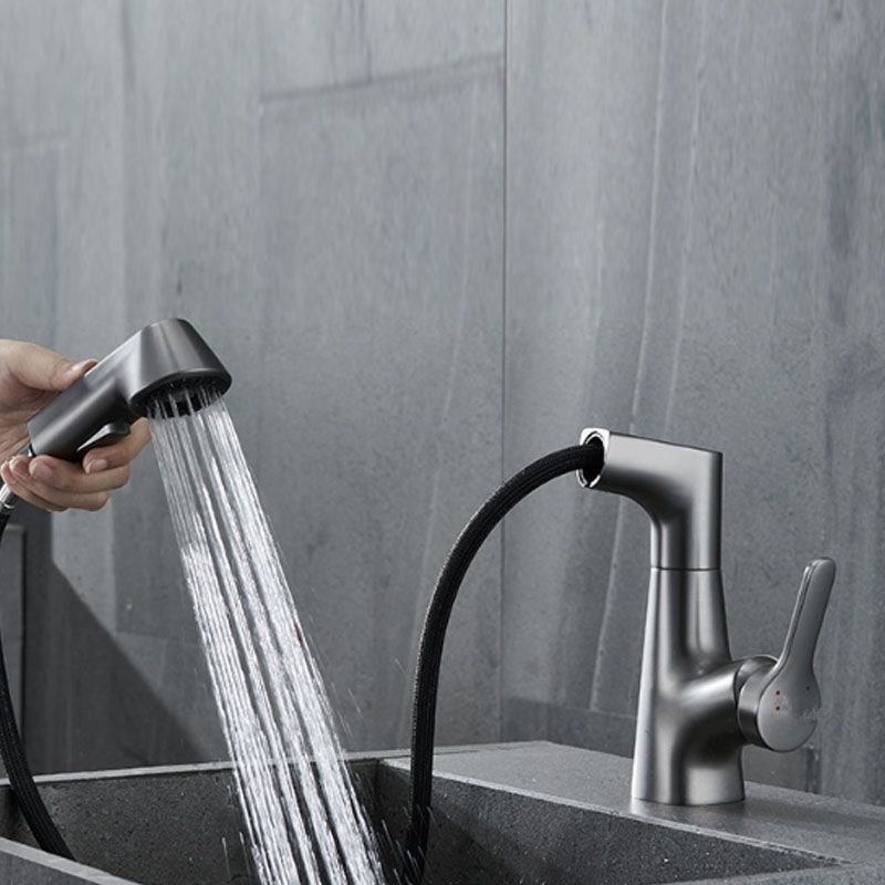 Modern Vessel Sink Faucet Brass Lever Handles Swivel Spout Bathroom Vessel Faucet