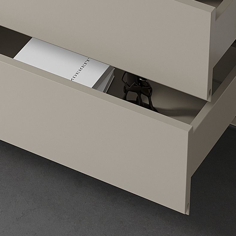 Modern Engineered Wood Buffet Sideboard 39.3"H 8-Drawer Buffet Server in Gray