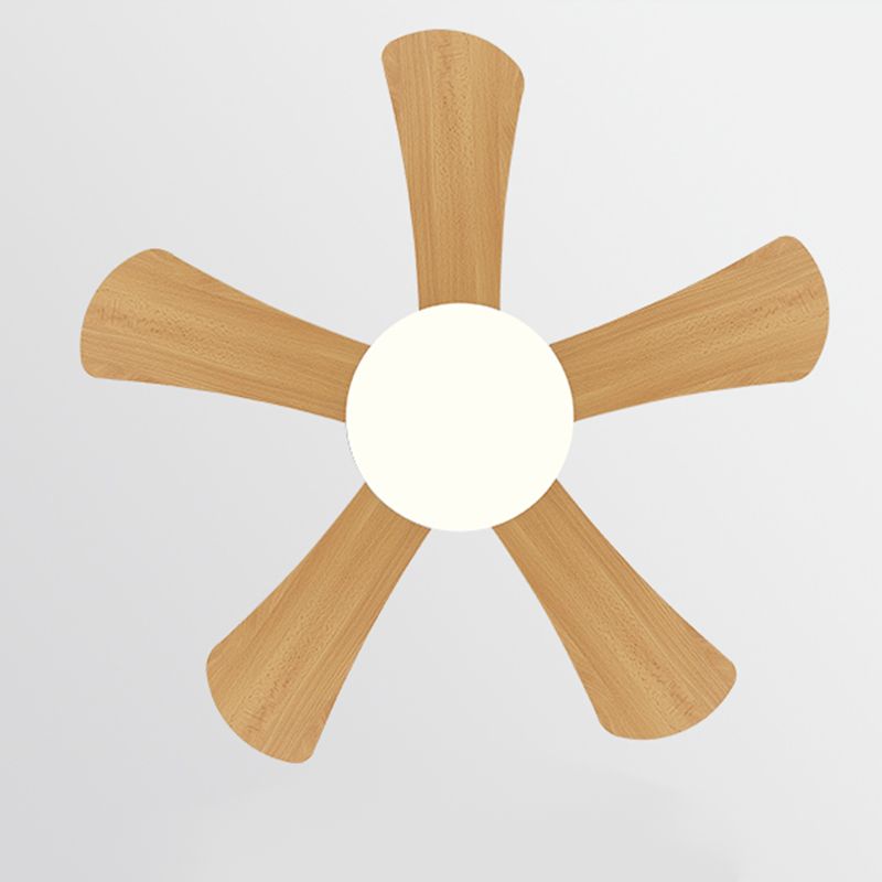 Éclairage de ventilateur de plafond de style moderne 1 Éclair de ventilateur de plafond léger avec bois pour chambre à coucher