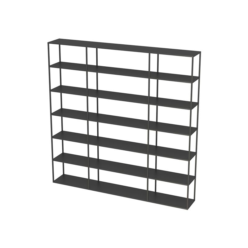 Scandinavian Open Back Standard Bookshelf Metal Shelves Included Bookcase