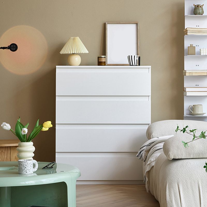 Contemporary Engineered Wood Vertical Storage Chest Bedroom Chest with Drawers