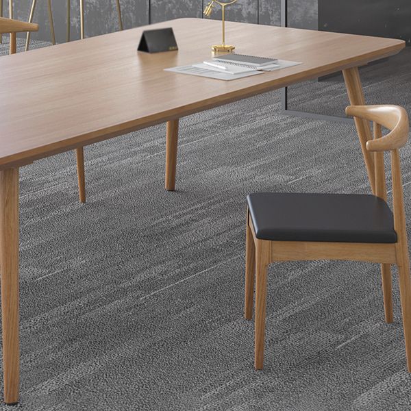 Contemporary Kitchen Khaki Dining Table Solid Wood Rectangle Dining Table with 4 Legs Base