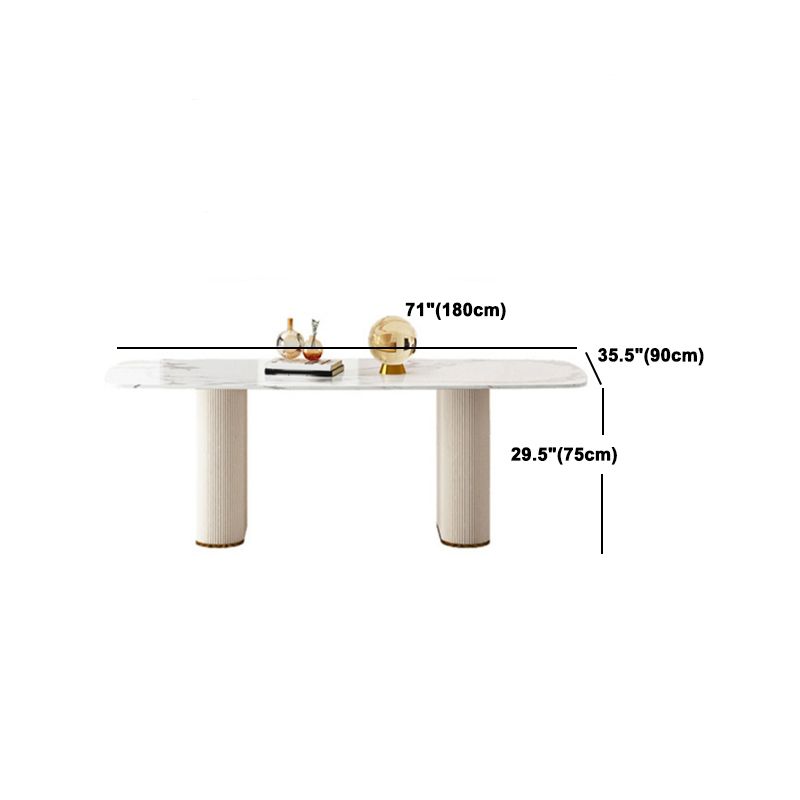 Designer Style Rectangle Dining Set 1/4/5/7 Pieces Sintered Stone Top Table Set