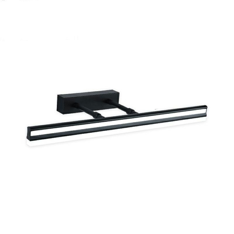 Modern Style Linear Shade Wall Lighting Metal 1 Light Mirror Sconce Lamp