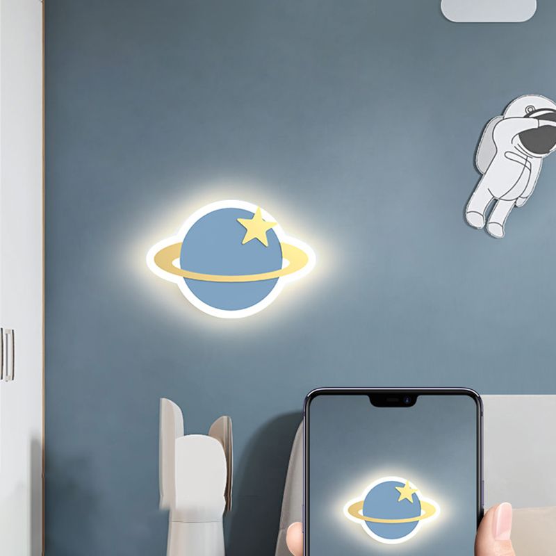 Metal Wall Sconce Lighting Kids Style LED Wall Mounted Lighting