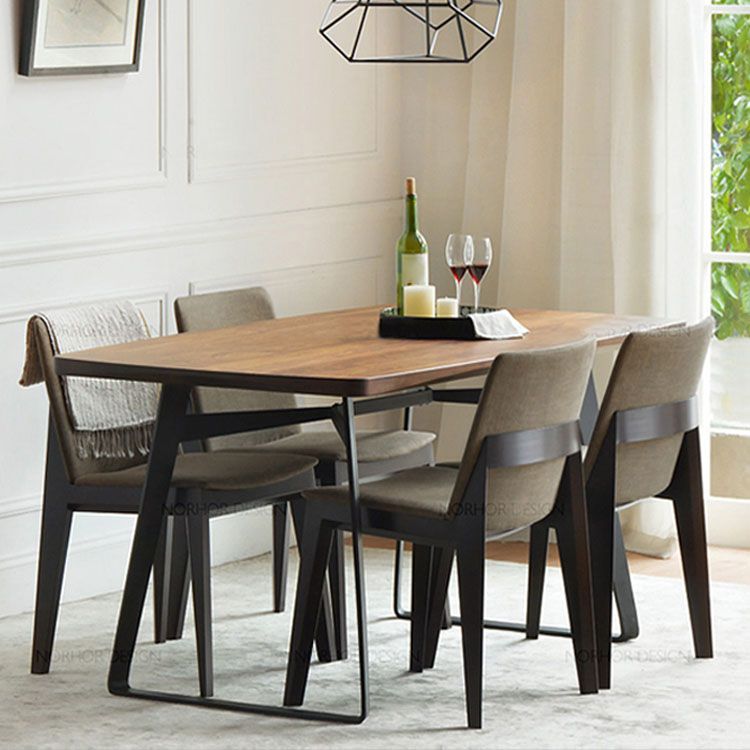 Dining Room Armless Chairs Modern Solid Wood Kitchen Chair for Home