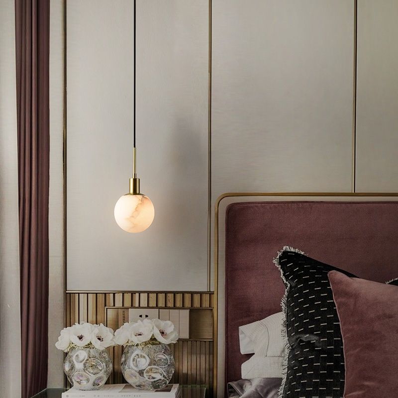 Goldsteinhänge -Leuchten zeitgenössischer Suspensionsanhänger für Schlafzimmer