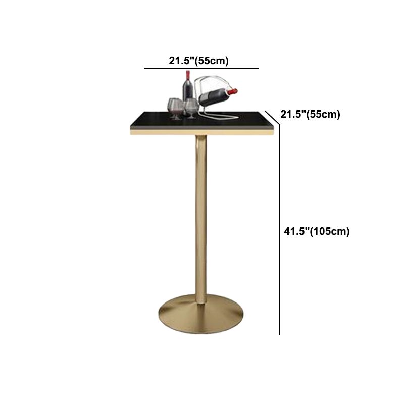 Glam 1/3/5 Pieces Faux Marble Bar Table Set Fixed Table Counter Set for Home Use