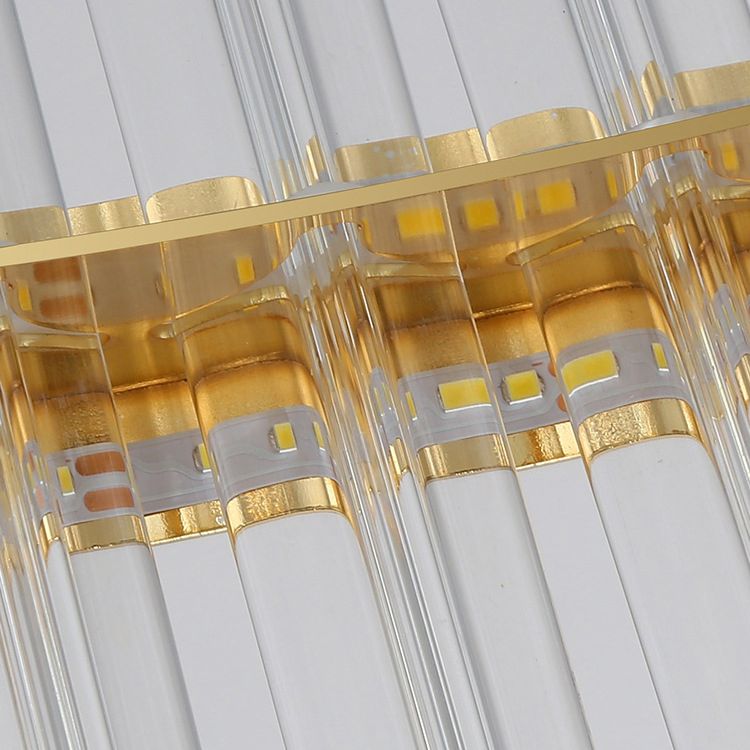 Lampada a sospensione rotonda in stile lussuoso leggero.