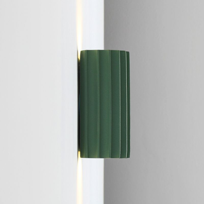 Moderne nordische Makkaronwand-Lampenharzzylindrisch 2-Licht-Wandleuchte für Innenräume