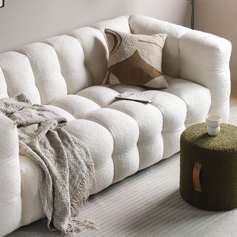 Contemporary Fabric 3 Seater Living Room Seating Tuxedo Arm Cushions Sofa
