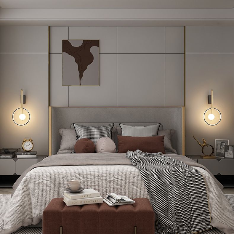 Éclairage mural rond minimaliste moderne