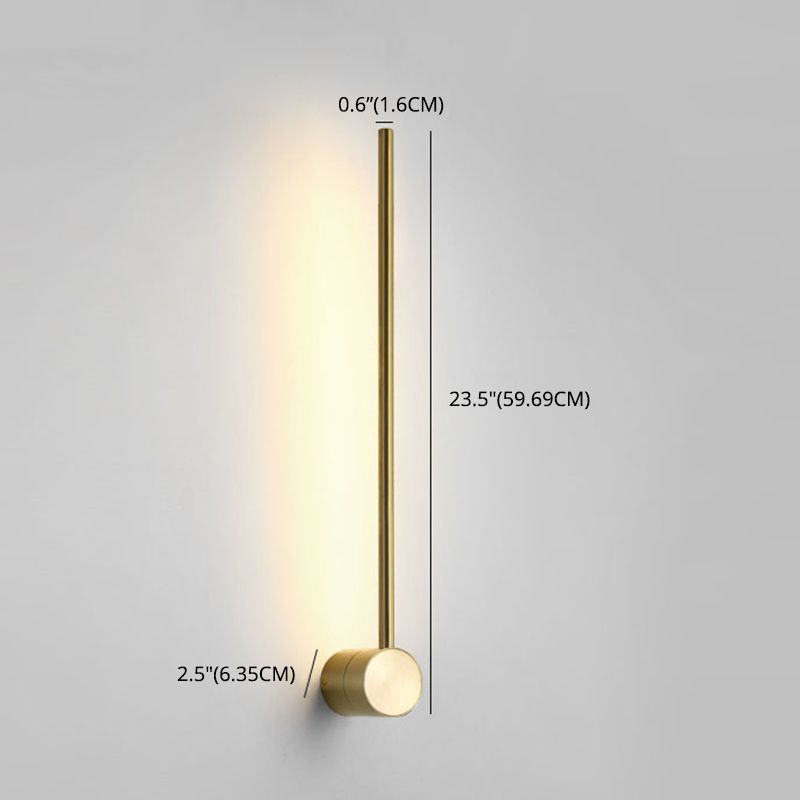 Modern Minimalist Style Linear Wall Mounted Light Fixture Metal Wall Sconces for Living Room