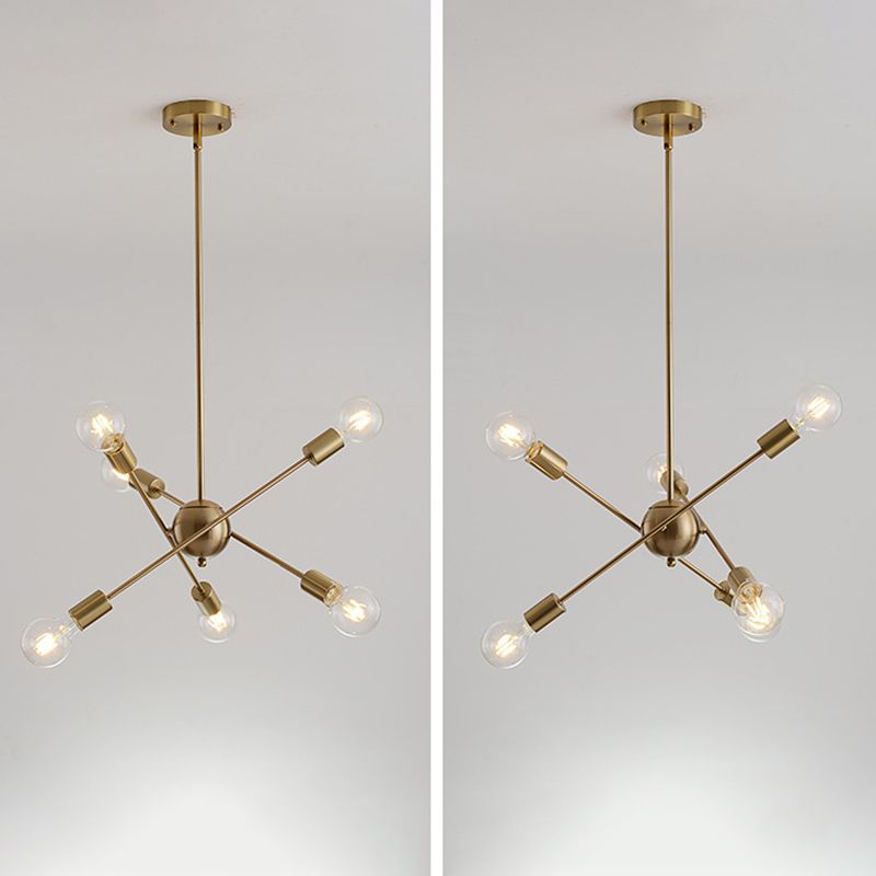 Accesorio colgado de techo accesorio de iluminación de lámpara de metal para remolino en latón en latón