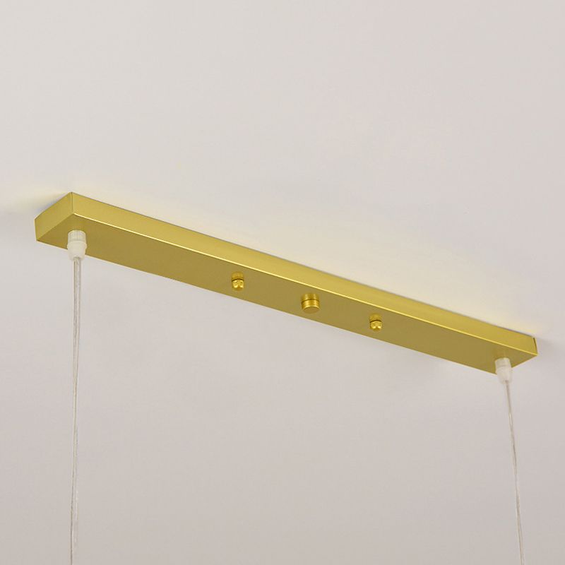 Modern Style Ball Shade Pendant Lighting 4-Lights Glass Hanging Lamp for Dining Room