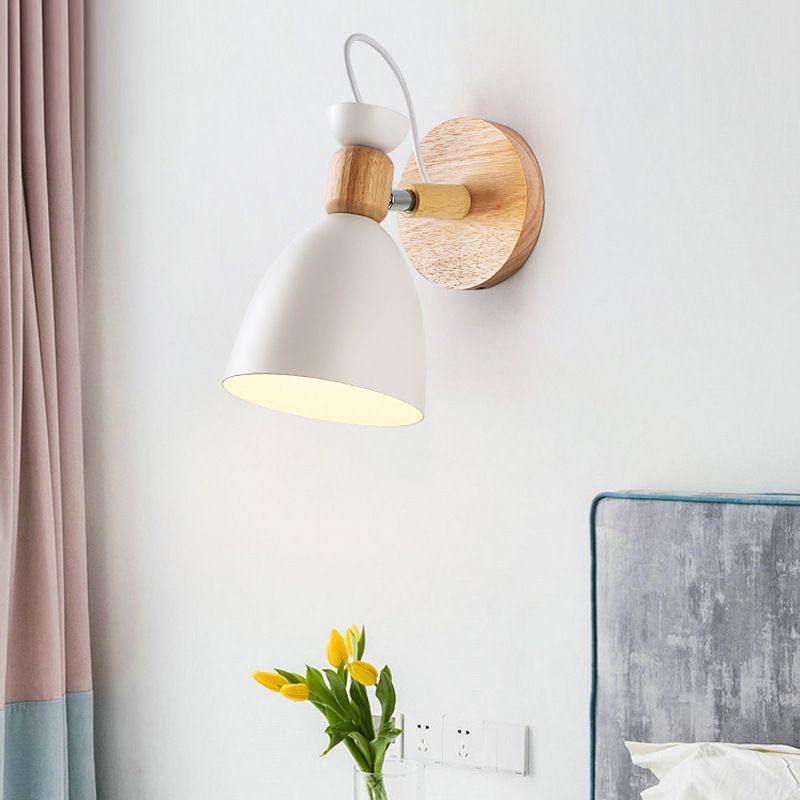 Metal Flare Wall Mounted Lamps Modern Style 1 Light Wall Mount Lighting