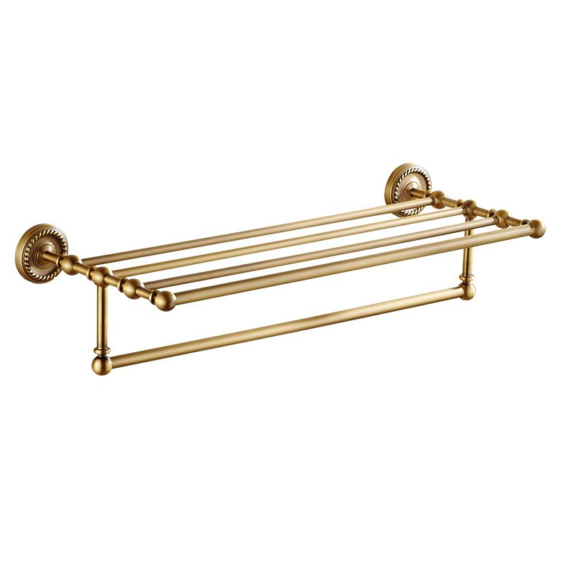 Traditional Bathroom Hardware Set Gold Metal Bathroom Accessory Kit