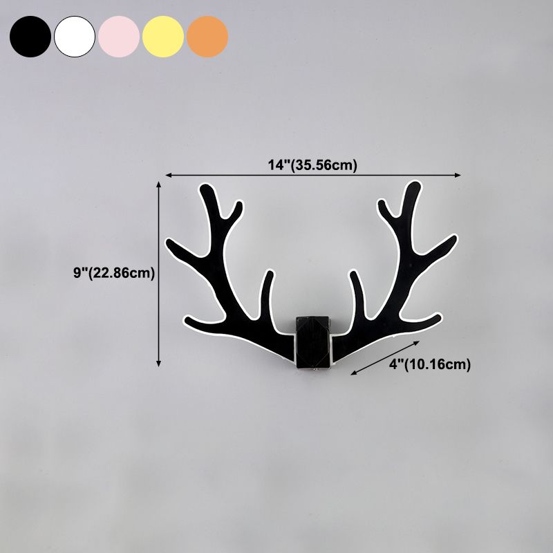 Estilo moderno de forma única Diconce de pared de plástico 1 iluminación de pared de luz para dormitorio