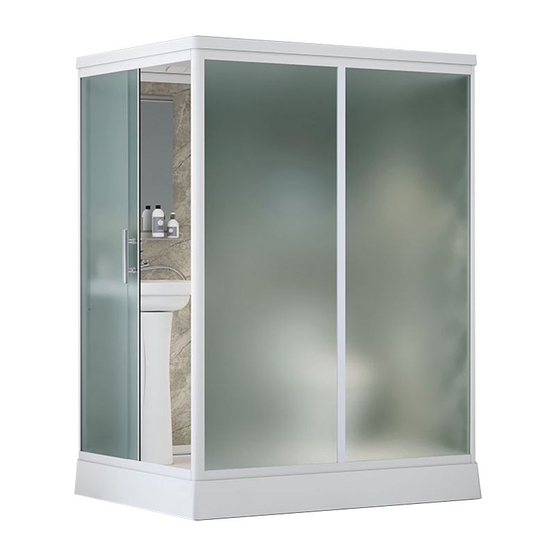 Frosted Tempered Glass Shower Enclosure Rectangle Shower Enclosure