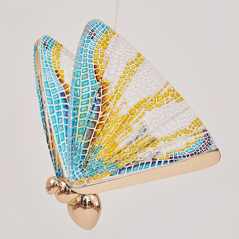 Pendants à papillons multicolores