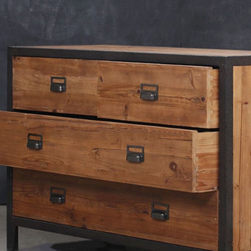 Traditional Storage Chest Solid Wood 13.65 Inch Width Dresser