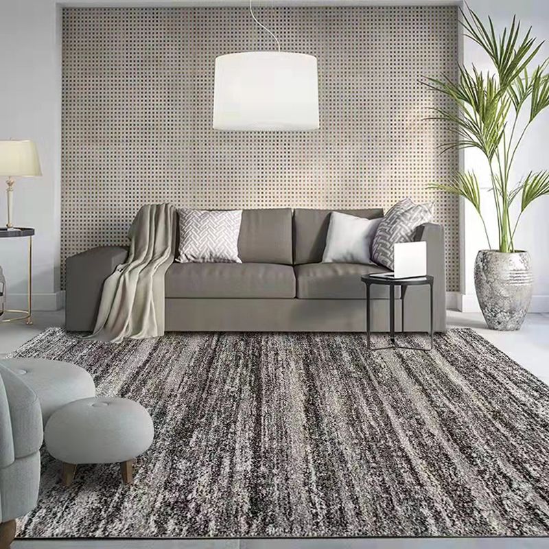 Tapis graphique moderne marron tapis résistant aux taches pour décoration domestique