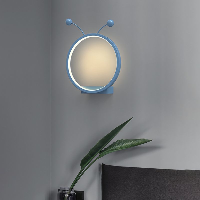 Metal Geometric Shape Wall Light Kid Style 1 Light Wall Light Sconce