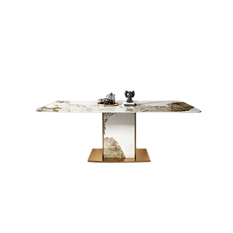 Nordic 1/2/4/5/7/9 Pieces Furniture Rectangle Stone Dining Table Set for Kitchen