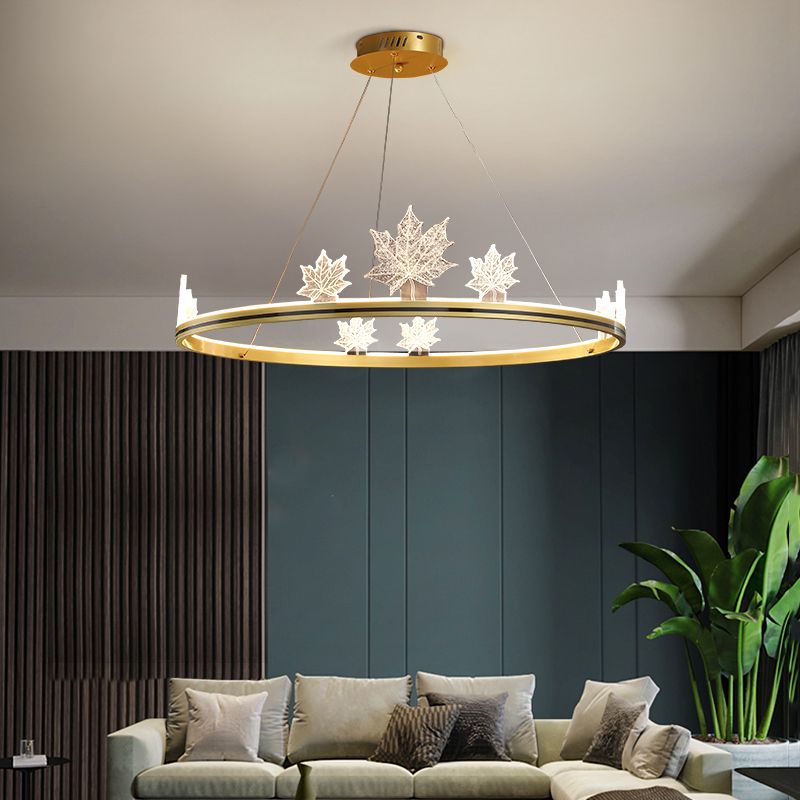 Moderne runde Form Kronleuchter Lichter Metall 8 leichte Kronleuchterbeleuchtung