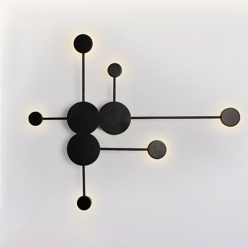 Kreisförmige Wandmontaglampe moderne Einfachheit Acrylwandhalterung für Wohnzimmer