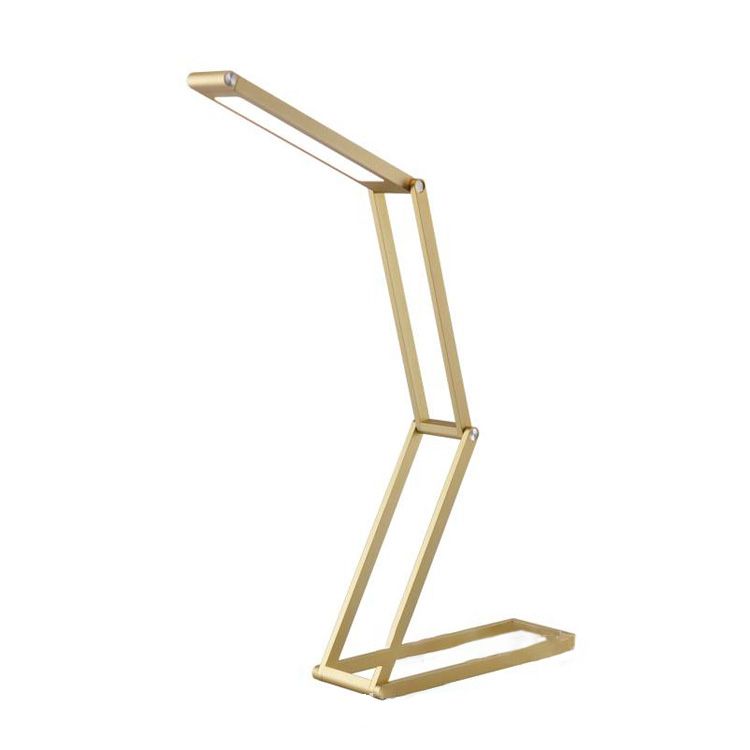 Opvouwbare lineaire LED -tafellamp creatief minimalistisch metalen slaapkamer leeslicht