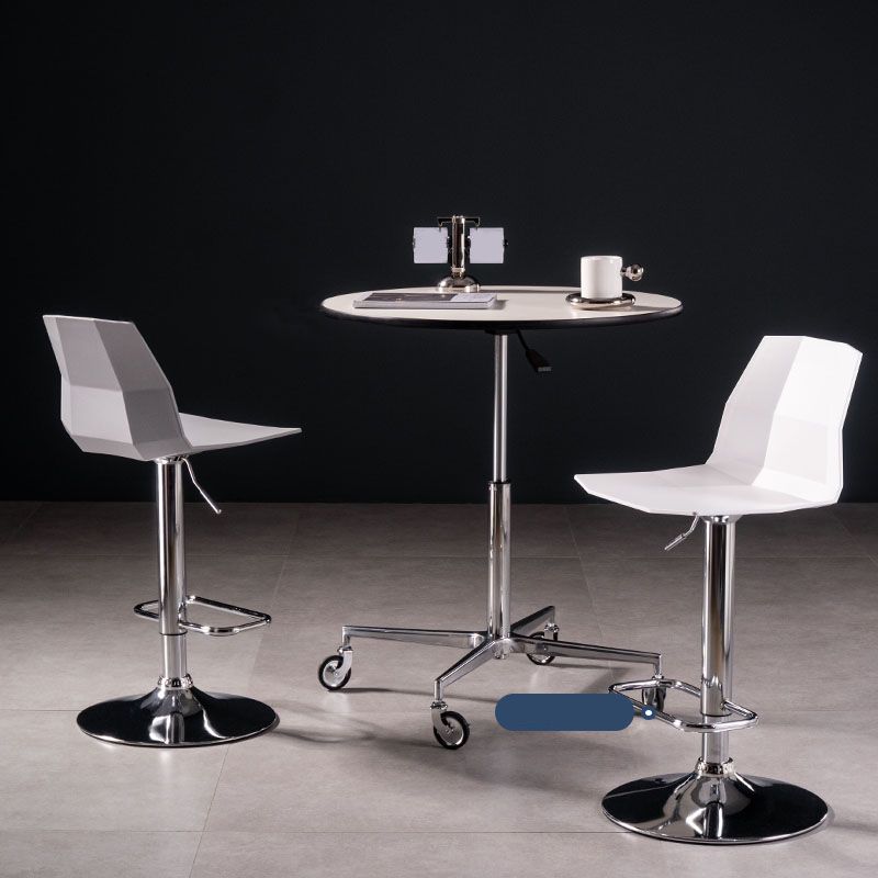 Modern Adjustable Dining Stool Plastic Footrest Counter Stool with Swivel