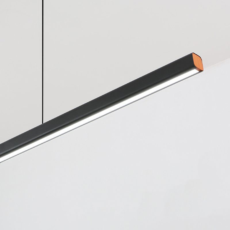 Linear Pendant Chandelier Contemporary Metal 1 Light Island Pendant