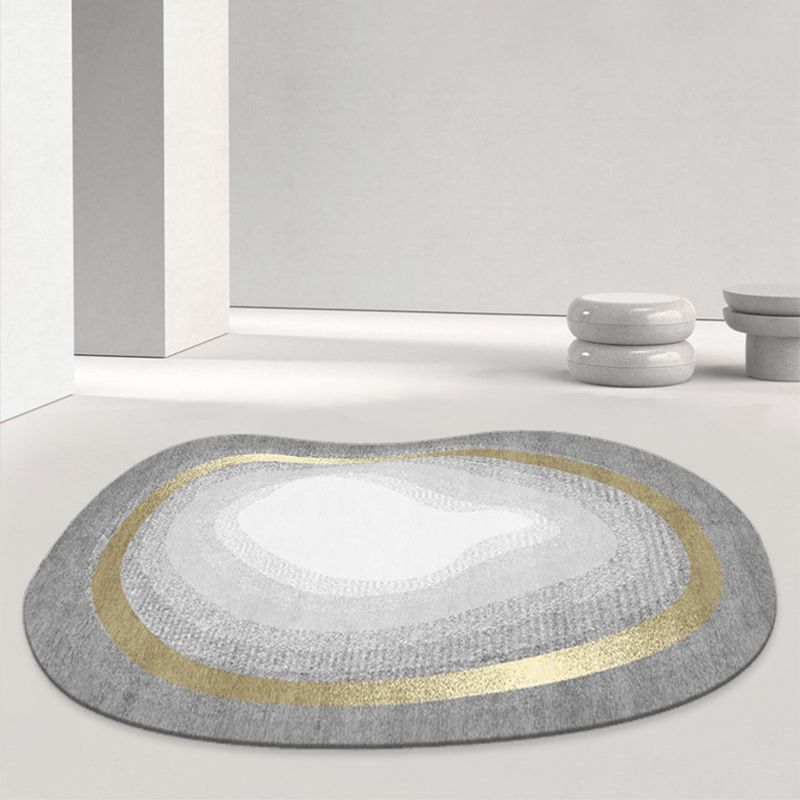 Fancy Modern Rug Blue Contrast Color Area Carpet Non-Slip Backing Area Rug for Drawing Room