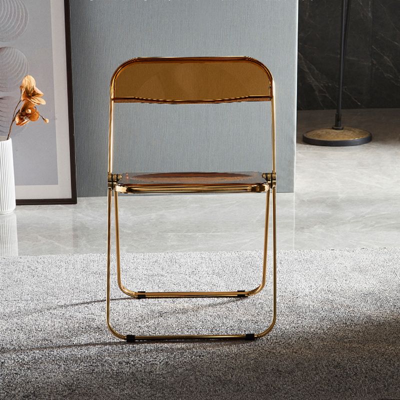 Industrial Style Plastic Dining Armless Chair Open Back Single Dining Side Chair for Restaurant
