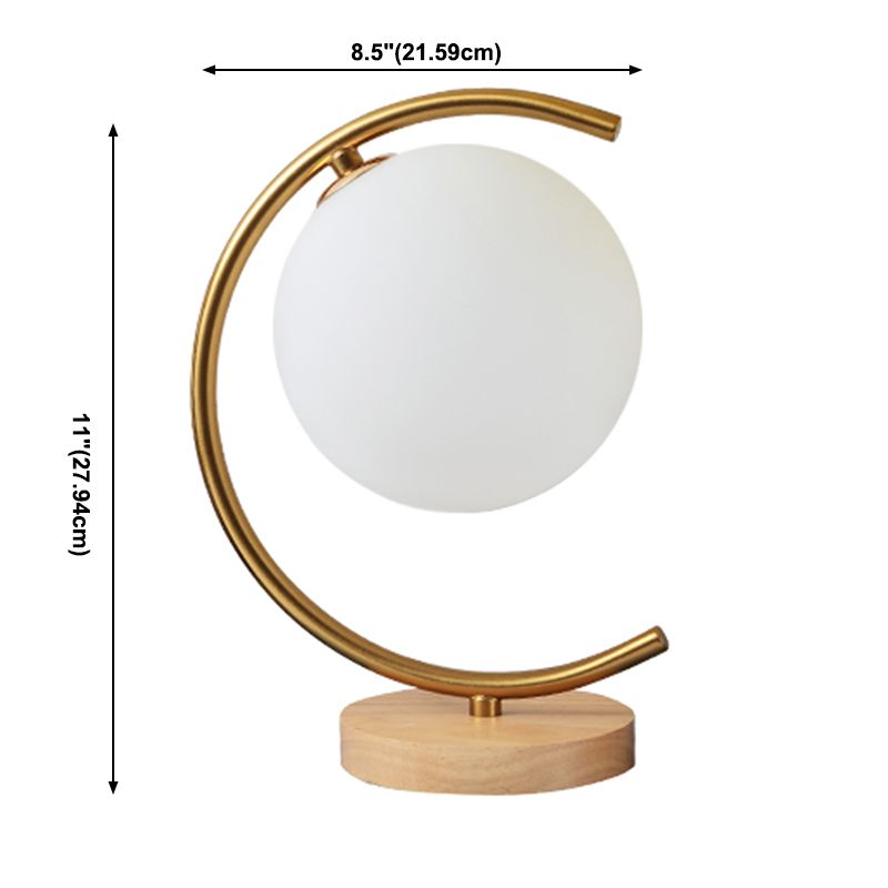 Sfera lampade da tavolo notturno MODERNA 1 comodino leggero in oro