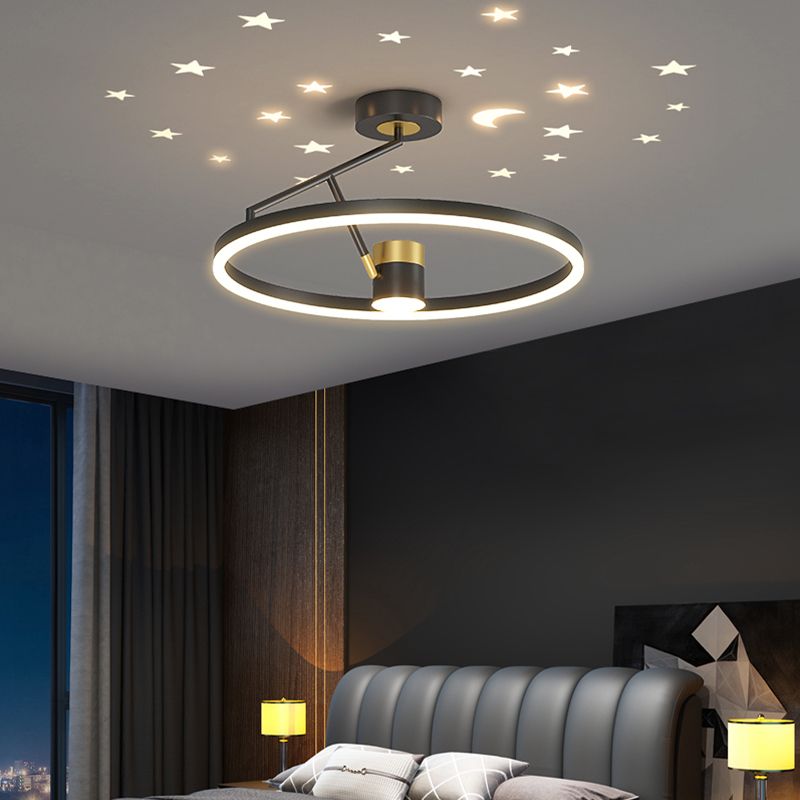 Contemporary Simple Chandelier Light Fixtures Led Hanging Chandelier for Bedroom