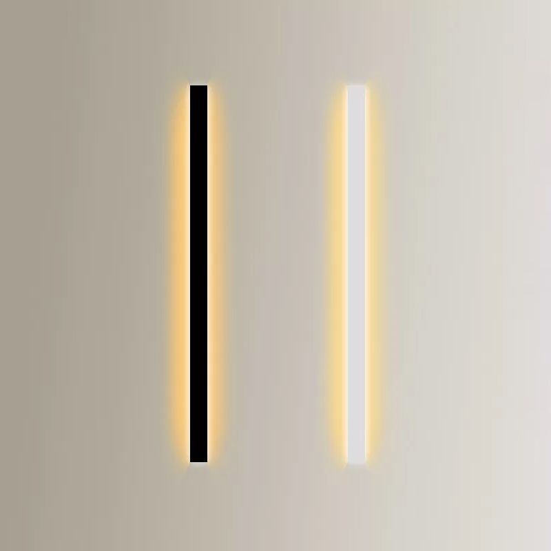 Éclair de mur de nuance linéaire en métal moderne à 1 lumière luminaire mural lumineux