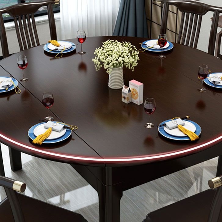 Traditional 4 Legs Dining Table Extendable Dining Table for Dining Room